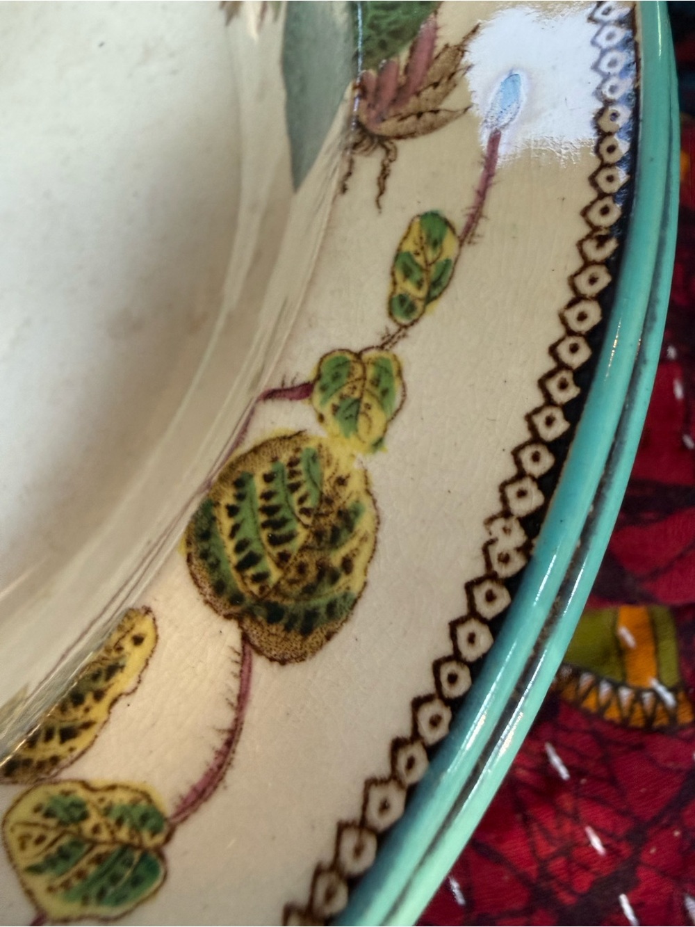 VINTAGE Decorative Ceramic Bowl 100 yrs